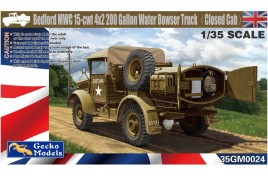 GECKO 1/35 Bedford MWC 15-cwt 4×2 200 Gallon Water Bowser Truck